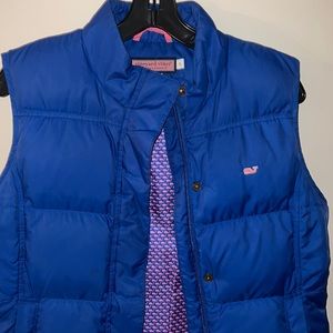 Blue Vineyard Vines Puffer Vest